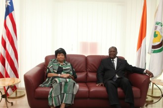 COTE D'IVOIRE - LIBERIA : Alassane Ouattara et Ellen Sirleaf Johnson font le point sur l'ouest ivoirien