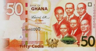 GHANA :  Monnaie : Le cedi ghanéen enregistre un nouveau billet actualisé 