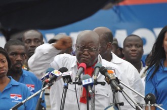 Ghana :  Le candidat Akufo Addo rejette les résultats de la Commission Electorale