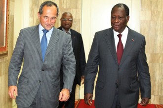 Côte d'Ivoire : 50 ans de la SGBCI : Alassane Ouattara reçoit la société générale française