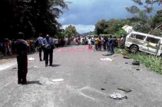 Côte d'Ivoire : Un gbaka transportant des pèlerins  se renverse, 5 morts