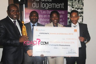Côte d'Ivoire : L'équipe Diabagaté remporte le prix Orange jeunes architectes 2013