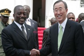 Kinshasa : Ban Ki Moon effectue une visite sous haute tension