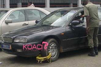 Côte dÂ’Ivoire : Adjamé, quand les sabots empêchent les automobilistes de stationner 