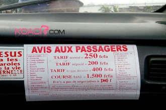 Côte dÂ’Ivoire : Des tarifs urbains « pas de négociation » qui se négocient 