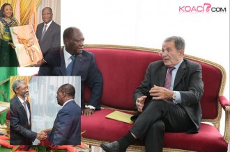 Côte d'Ivoire : Prodi, UA et Kenya au menu du jour d'Alassane Ouattara