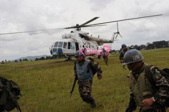 RD Congo : Un hélicoptère de lÂ’ONU essuie des tirs 