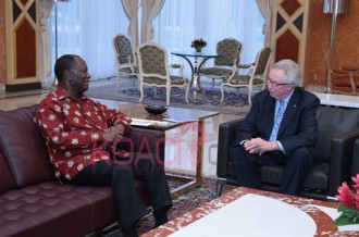 Côte d'Ivoire : A Yamoussoukro, Ouattara reçoit une délégation du NDI et le collectif des Guides religieux de la Région du Bélier.