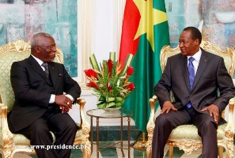 BURKINA FASO - GABON: Compaoré reçoit Nzouba-Ndama