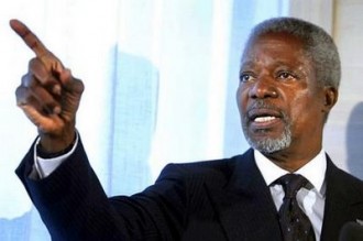 TRIBUNE: Kofi Annan supplie Laurent Gbagbo de transmettre le pouvoir à  Alassane Ouattara