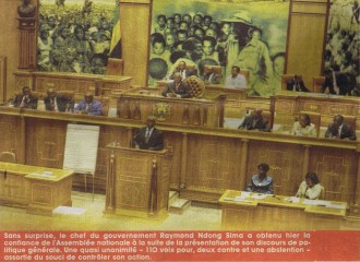 GABON : Raymond Ndong Sima félicité par les parlementaires du Woleu-Ntem