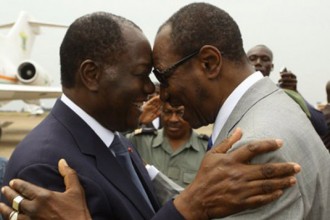 GUINÉE: Alpha Condé reçoit Alassane Ouattara à  Conakry  