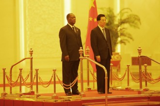 COTE D'IVOIRE - CHINE : Hu Jintao reçoit Alassane Ouattara 