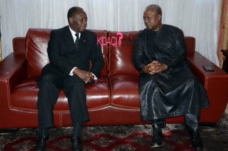COTE D'IVOIRE : A Accra, les exilés pros-Gbagbo au menu des discussions Ouattara-Mahama