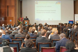 GABON : Depuis Londres, Ali Bongo appelle les Africains à  être les véritables acteurs de leur développement