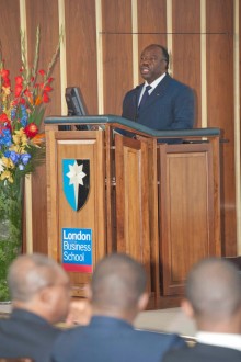 GABON : Traduction en français du discours d'Ali Bongo à  la London Business School