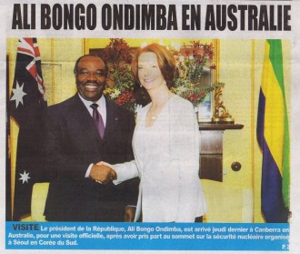TRIBUNE GABON: Le Gabon et l'Australie sur le terrain de la coopération 
