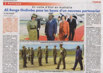 TRIBUNE GABON: Ali Bongo visite le centre des opérations portuaires de Sydney