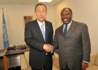 GABON: Ban Ki-Moon fait les yeux doux à  Ali Bongo