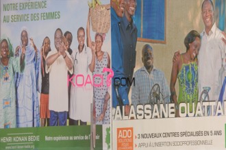 Elections CI: Bédié et Ouattara sûrs de se retrouver face à  face au second tour