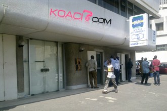 Message d'une banque ivoirienne qui ferme