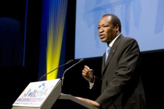 Blaise Compaoré salue les avancées dans le processus de paix