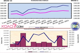 BRVM:Analyse du marché sur la semaine du 17 au 21 octobre 2011 