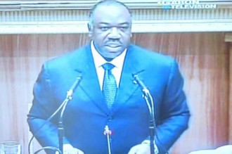 GABON : Discours d'Ali Bongo devant les chambres du parlement réunies en congrès