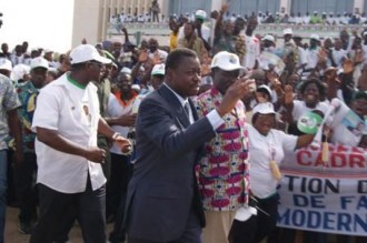 Faure Gnassingbé mobilise à  Kara et termine sa campagne