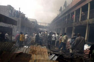 Dernière heure : Grave incendie au marché de Douala
