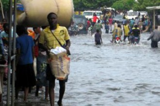 BENIN : Cotonou dans lÂ’eau après les pluies