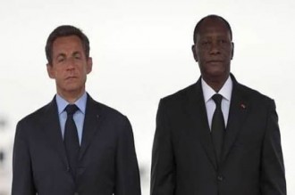 CI: Investiture: Ouattara demande à  ses compatriotes de célébrer la paix, Sarkozy maintient la présence militaire française en Côte d'Ivoire