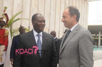 Jean François Copé chez Alassane Ouattara : «Nous sommes heureux de contribuer au developpement de la Côte d'Ivoire» 
