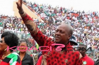 GHANA : John Mahama élu candidat du NDC avec un score de plus de 99%