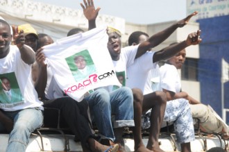 Le Rpt et le Frac dans les rues de Lomé, ce matin