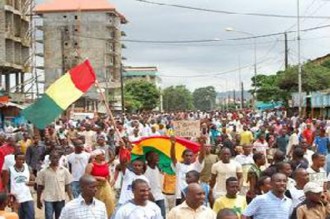 Manifestation anti-Dadis des Guinéens du Sénégal