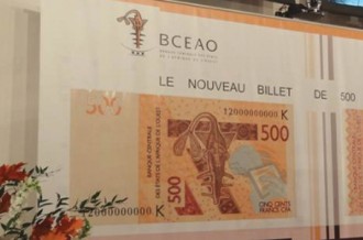 ARGENT : Bonjour le billet de 500 Fcfa !