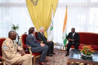 COTE D'IVOIRE : Alassane Ouattara a reçu le Secrétaire Général Adjoint de LÂ’ONU chargé des Opérations  de maintien de la paix