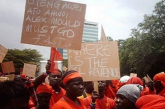 GHANA : Les Jeunes Patriotes sÂ’insurgent à  Accra contre la cherté de la vie