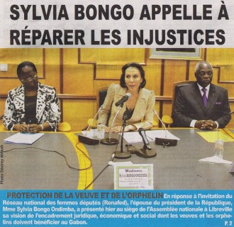 GABON : Sylvia Bongo s'explique devant lÂ’Assemblée nationale 