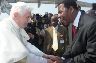 BÉNIN : Boni Yayi chez le Pape Benoît XVI pour immortaliser le Cardinal Gantin