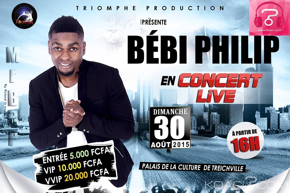Côte d'Ivoire: Bébi Philip en concert à  Abidjan le 30 aout