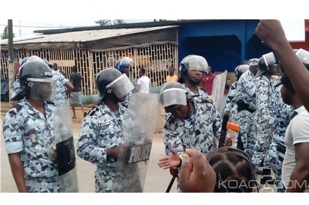 Côte d'Ivoire: Marches éclatées à  Bonoua, des jeunes envahissent les artères, les forces de l'ordre en renfort