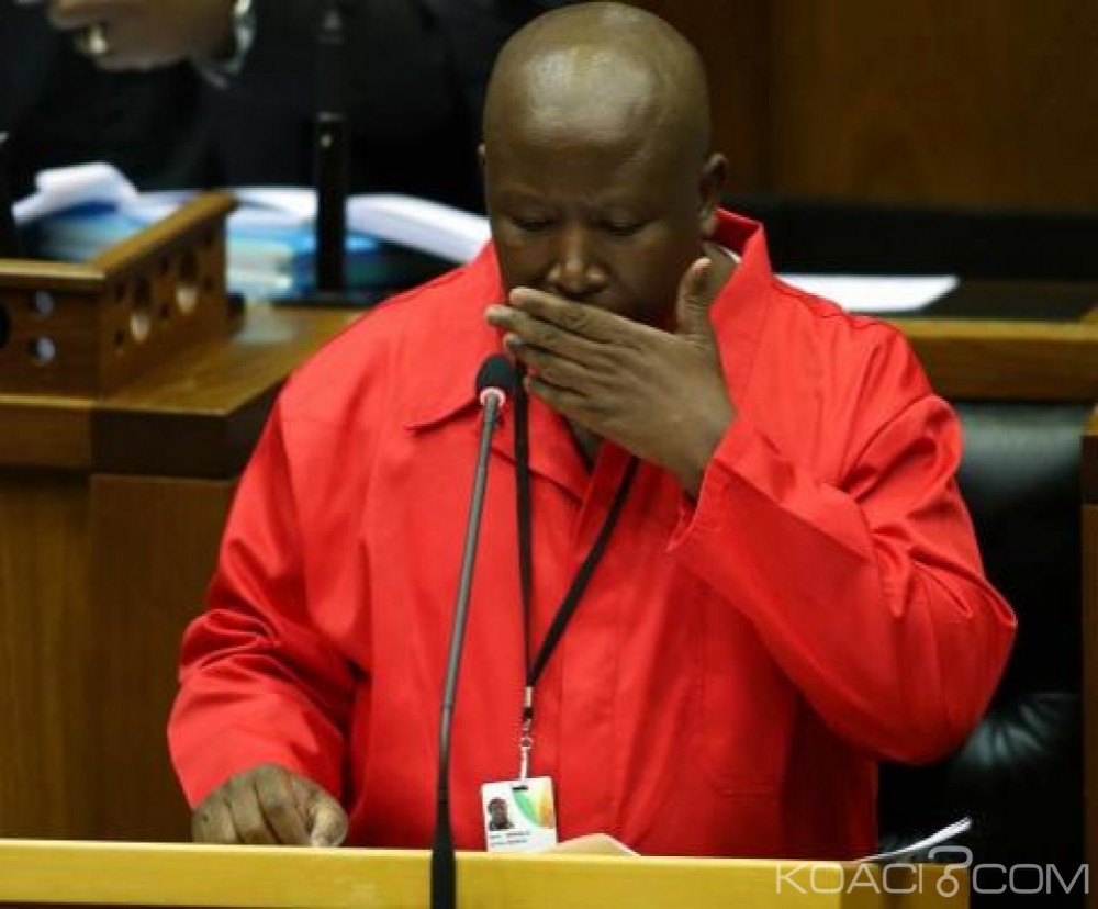 Afrique du Sud: Julius Malema expulsé du parlement pour avoir traité le vice Président de meurtrier