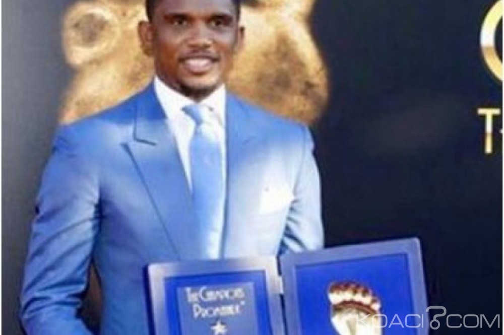 Cameroun : Samuel Eto'o remporte le  prix « Golden Foot 2015 »