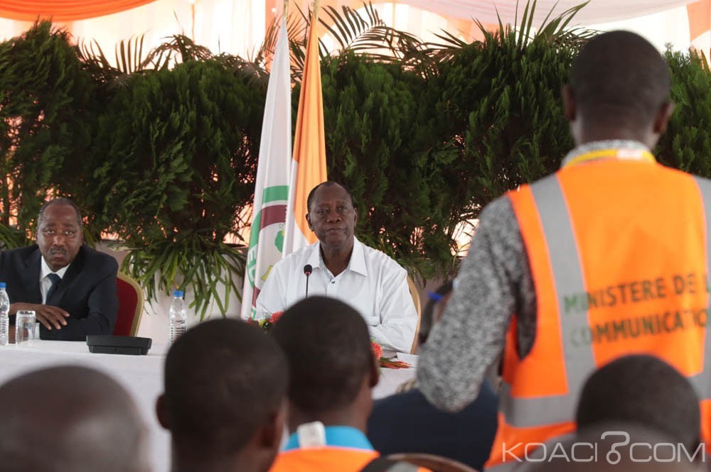 Côte d'Ivoire : Ouattara catégorique depuis Daloa : «C'est par décence que je n'ai pas voulu  évoquer le nom de Laurent Gbagbo»