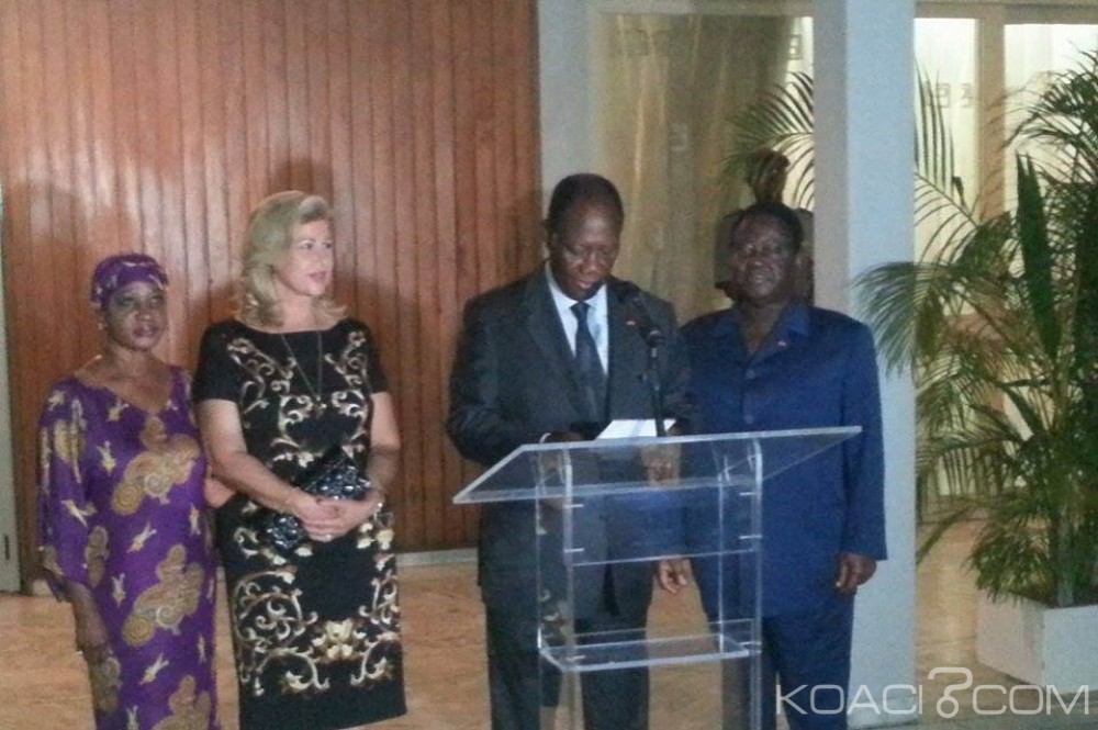 Côte d'Ivoire : En visite chez Bédié, Ouattara salue «le signe de maturité démocratique» de KKB