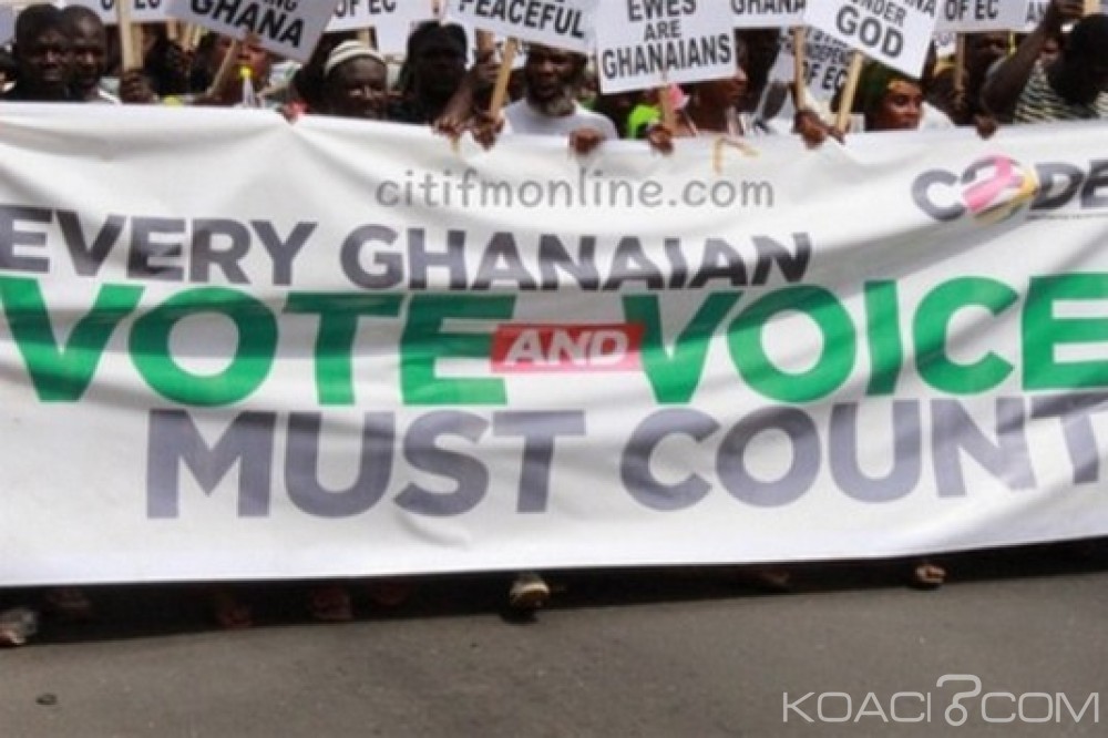 Ghana : Affaire fichier électoral : Marche pour les droits au vote et à  la nationalité