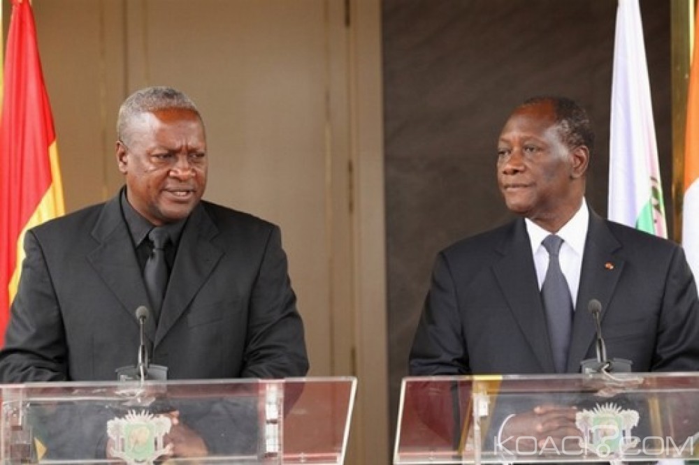Ghana-Côte d'Ivoire : Mahama félicite Ouattara et les ivoiriens