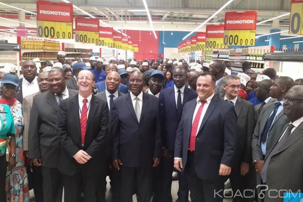 Côte d'Ivoire: Duncan en visite sur le chantier du centre commercial Carrefour